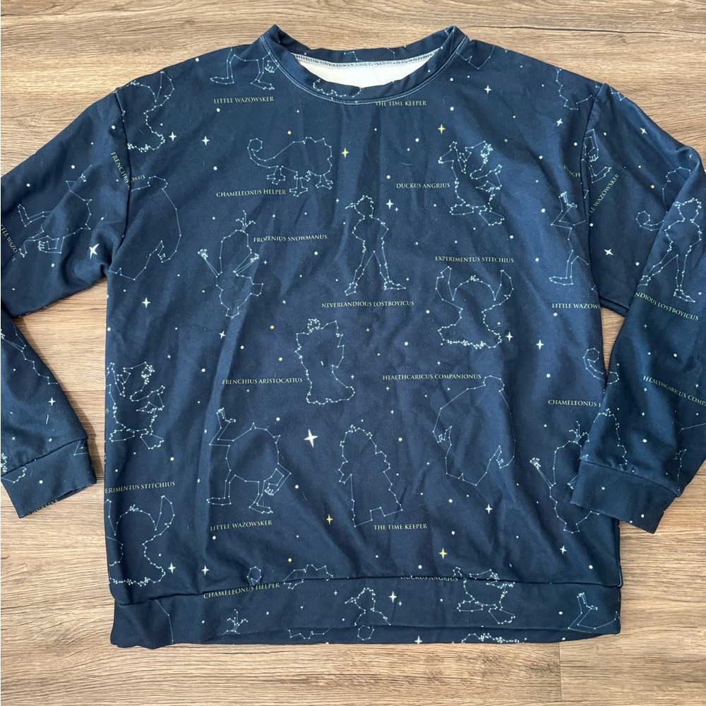 Disney Navy Blue Constellation Crew